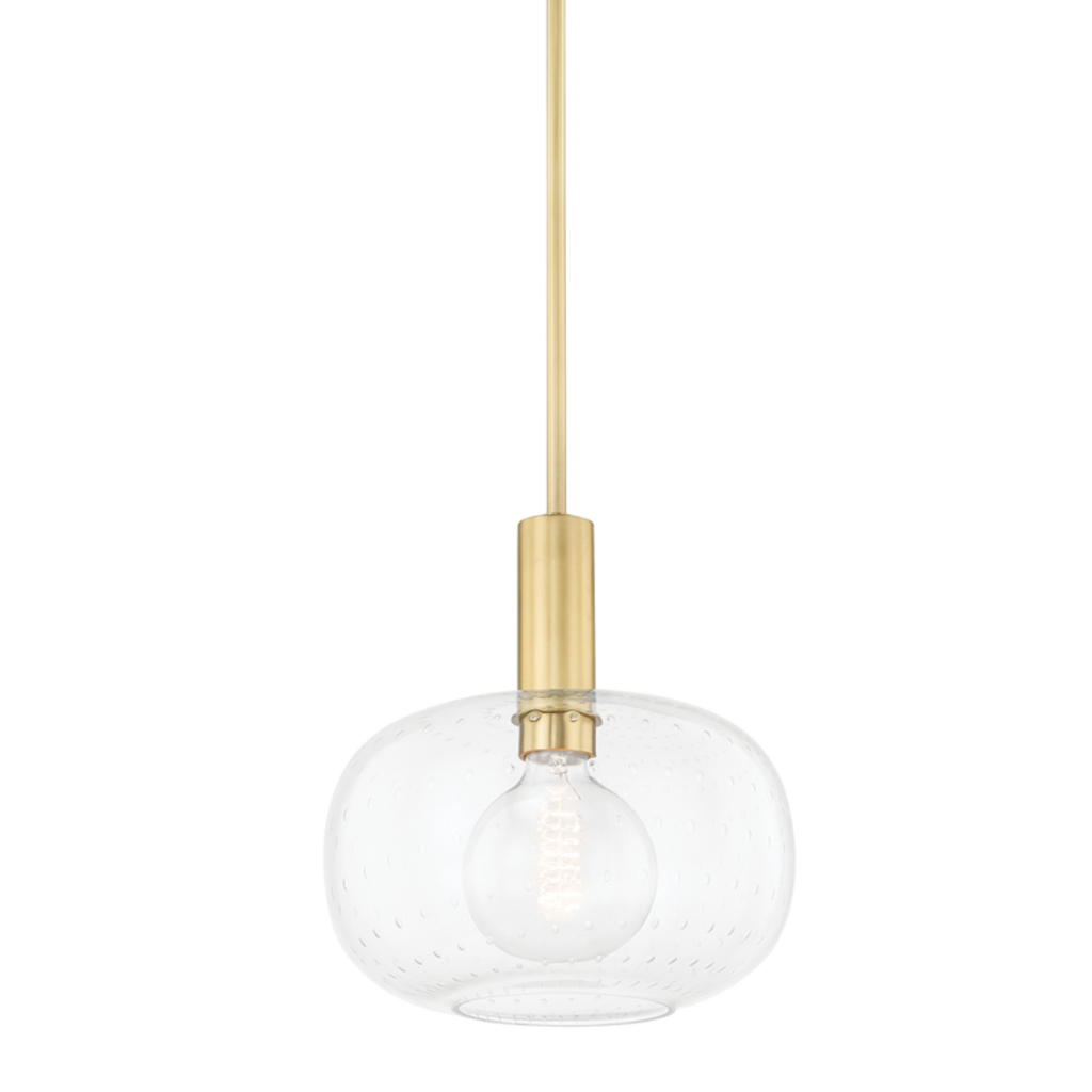 harlow 1 light pendant by mitzi h403701 agb 1