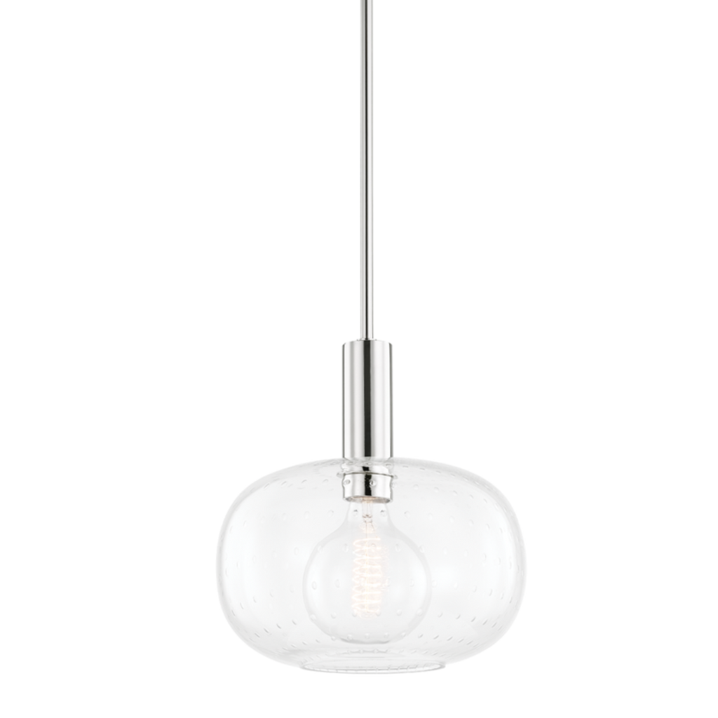 harlow 1 light pendant by mitzi h403701 agb 2