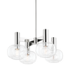 harlow 4 light chandelier by mitzi h403804 agb 2