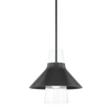 jessy 1 light small pendant by mitzi h404701s agb 2