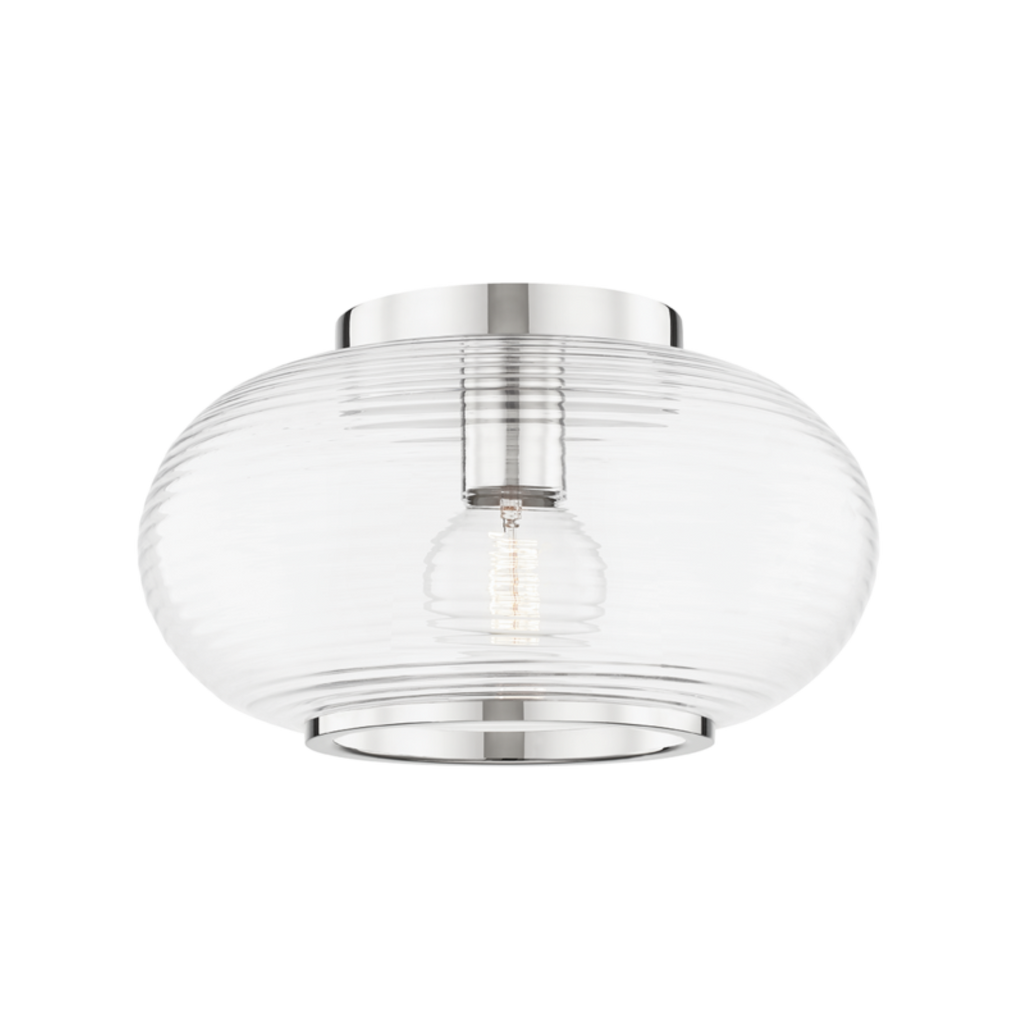 maggie 1 light flush mount by mitzi h418501 agb 2