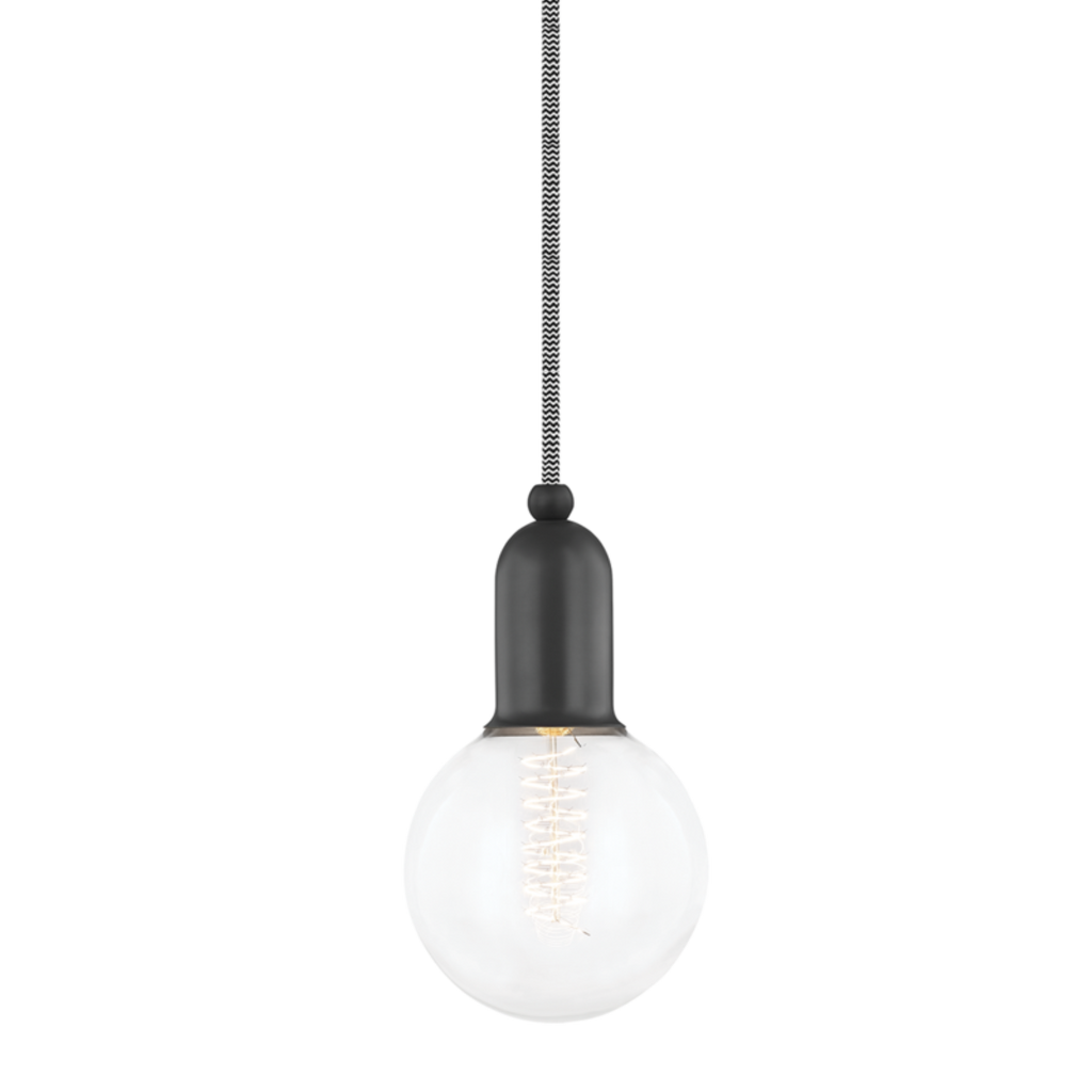 bryce 1 light pendant by mitzi h419701 agb 2