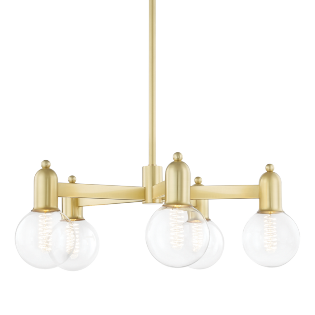 bryce 5 light chandelier by mitzi h419805 agb 1