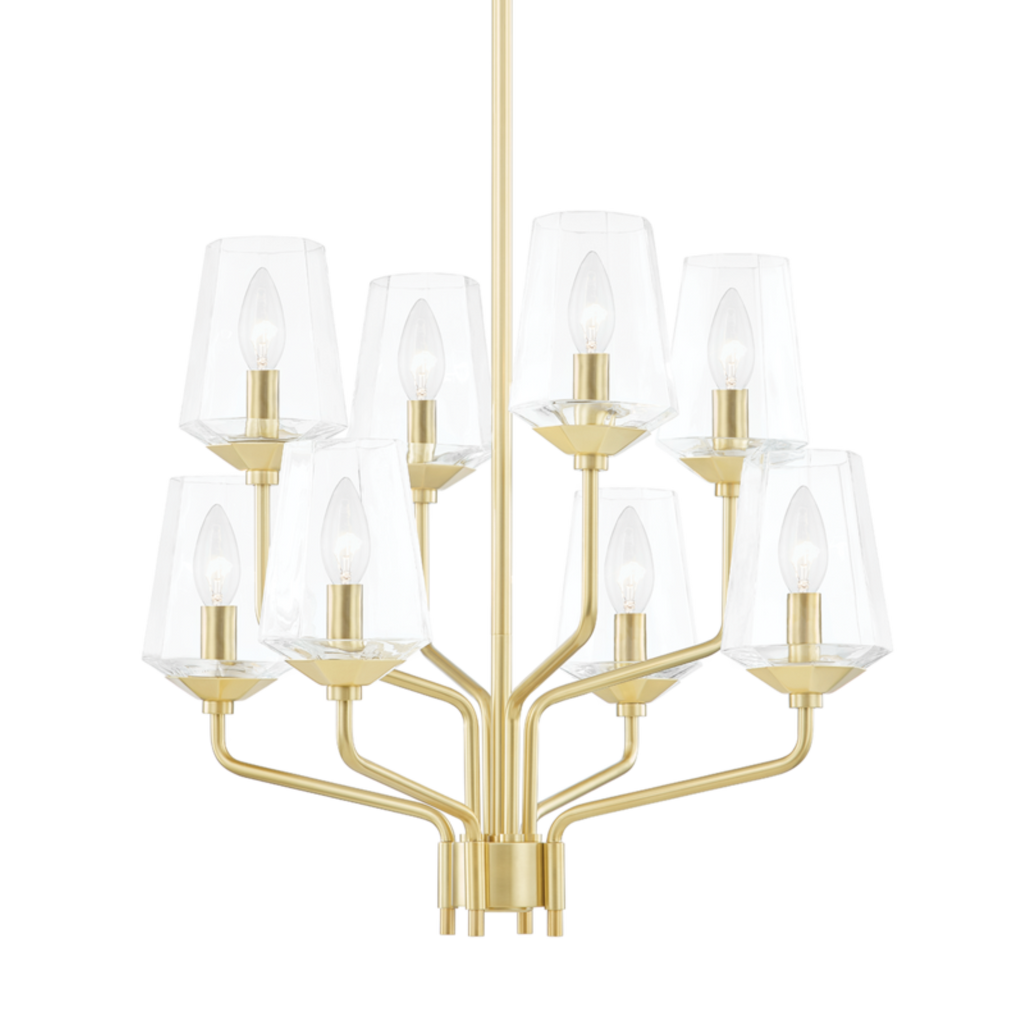 kayla 8 light chandelier by mitzi h420808 agb 1