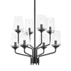kayla 8 light chandelier by mitzi h420808 agb 2