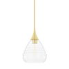 marissa 1 light small pendant by mitzi h431701s agb 1