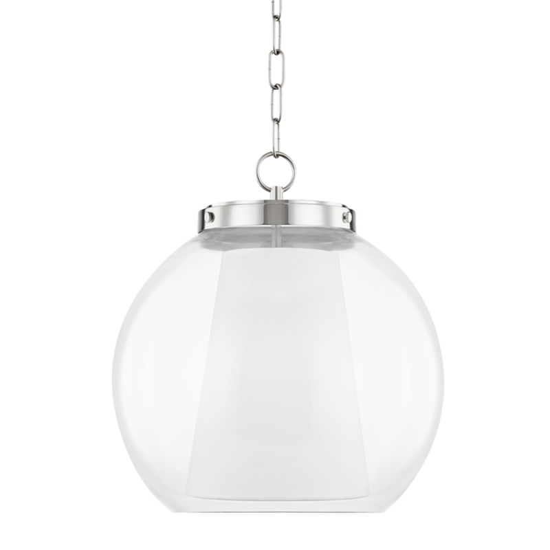 sasha 1 light large pendant by mitzi h457701l agb 3