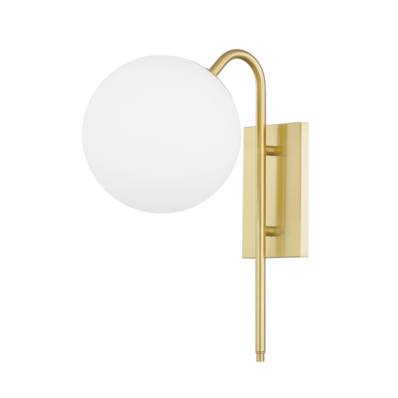 ingrid 1 light wall sconce by mitzi h504101 agb 1