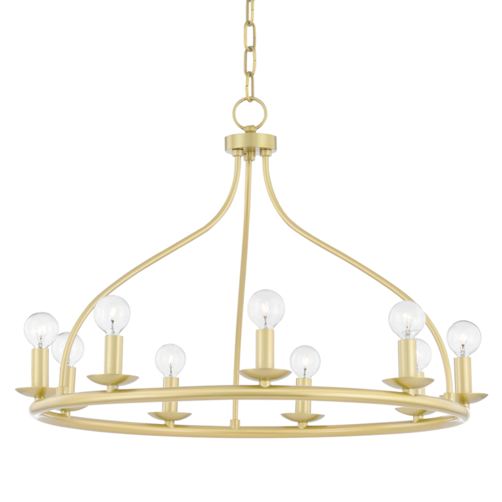 kendra 9 light chandelier by mitzi h511809 agb 1