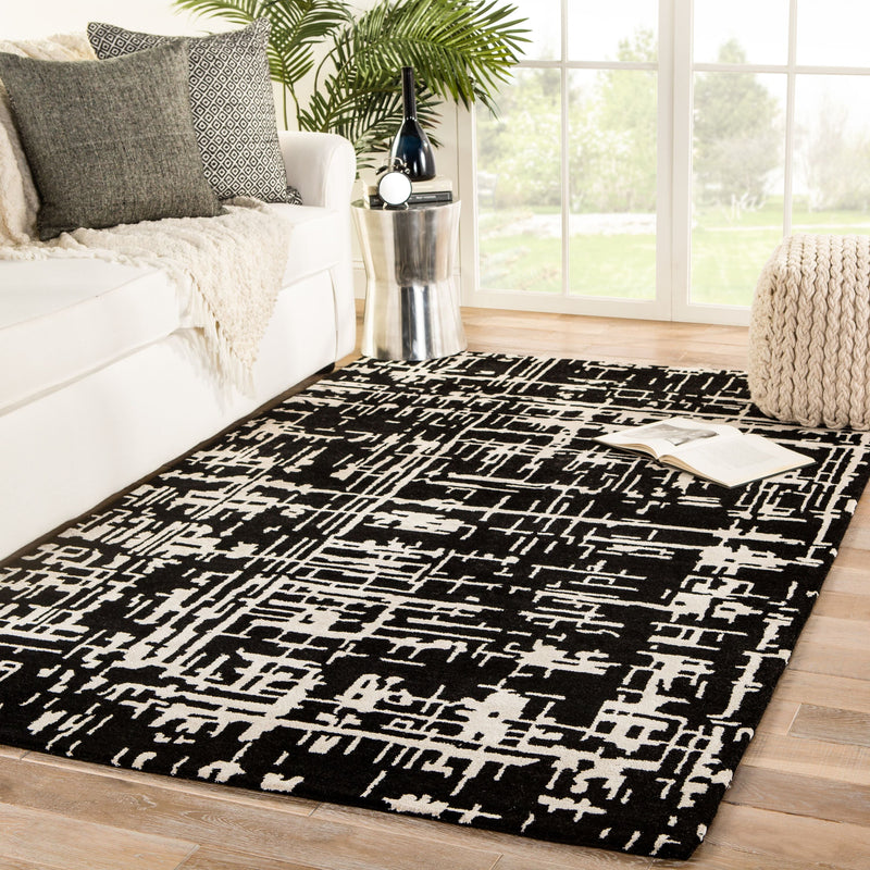 cln16 pals handmade trellis black cream area rug design by jaipur 5