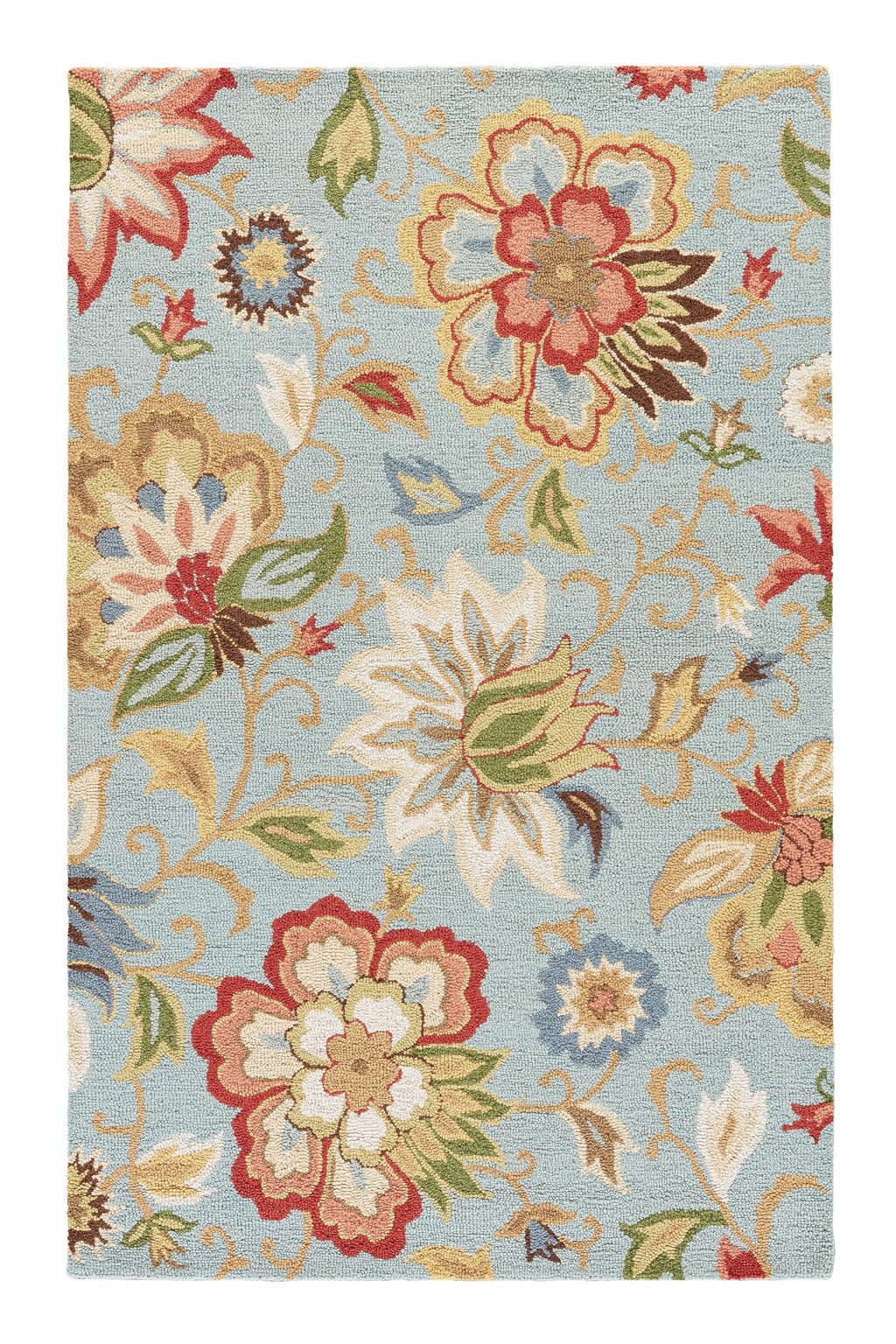 zamora floral rug in slate aragon design by jaipur 1
