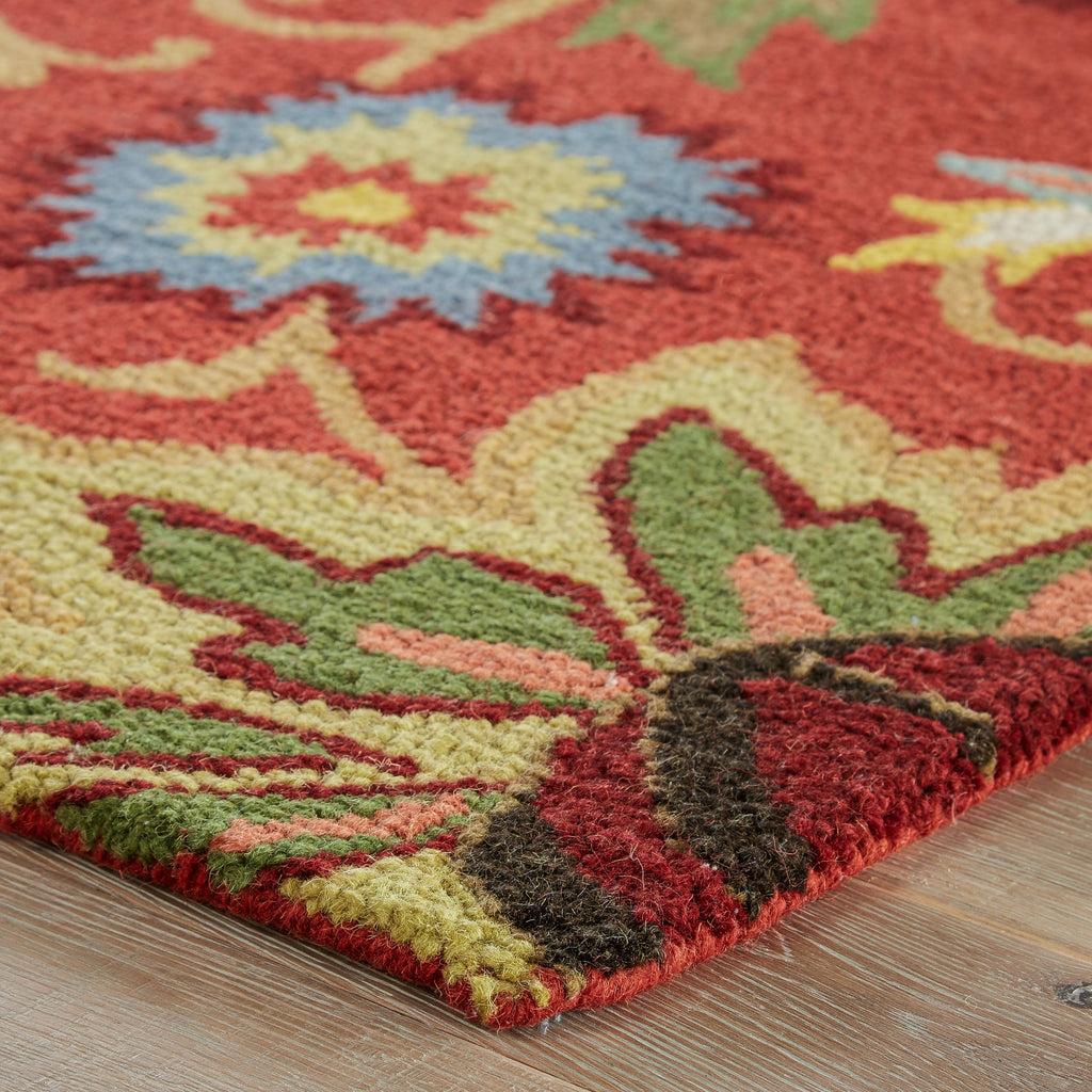 zamora floral rug in bossa nova sulphur design by jaipur 2