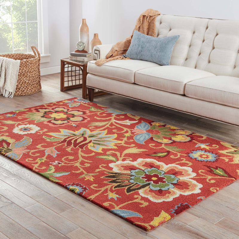 zamora floral rug in bossa nova sulphur design by jaipur 5
