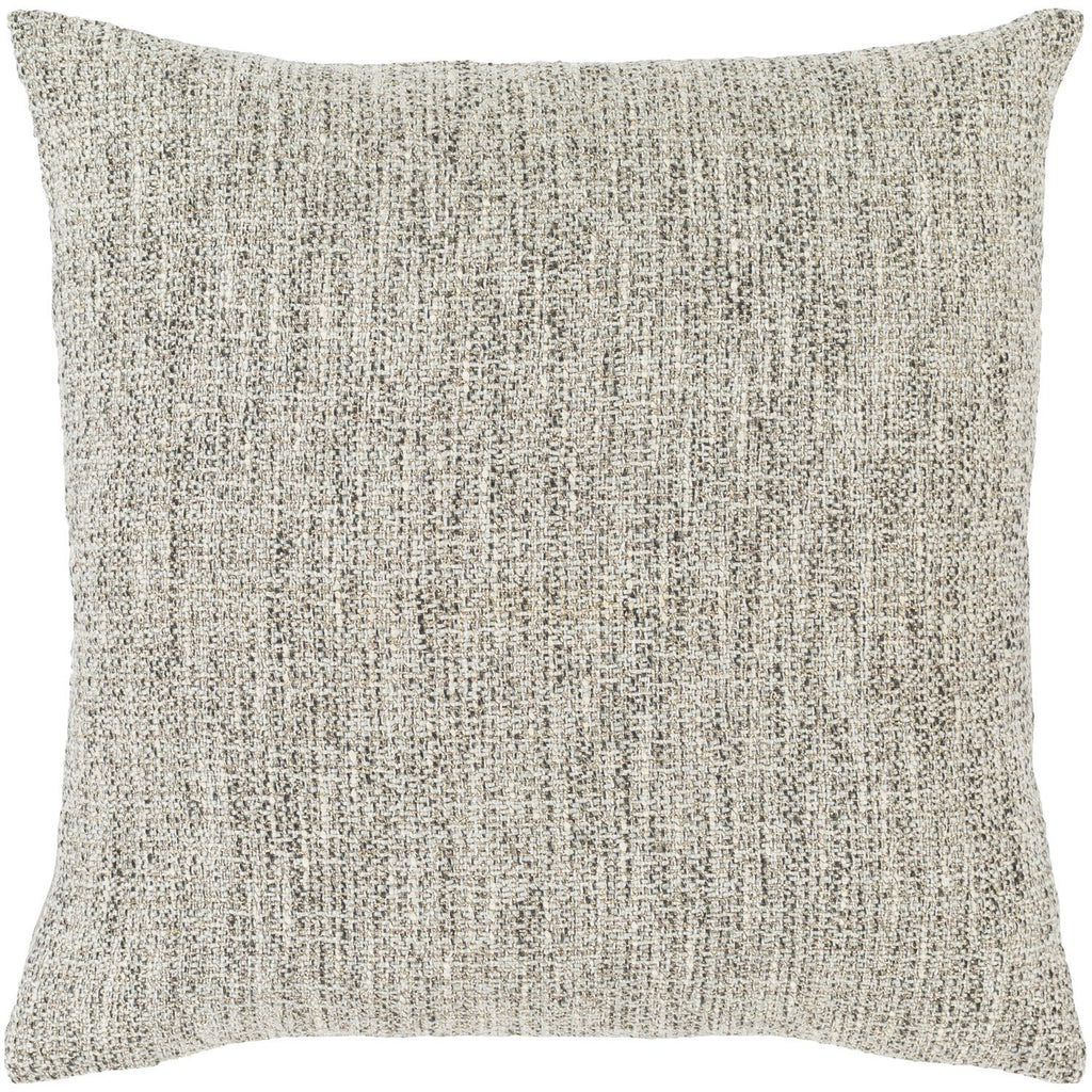 Heidi HDI-001 Woven Pillow in Ivory & Charcoal by Surya