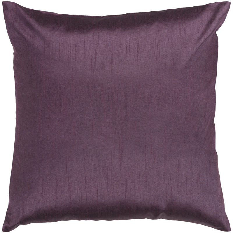 Solid Luxe HH-039 Woven Pillow in Dark Purple by Surya