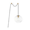 margot 1 light large swag pendant by mitzi hl270701l agb 1