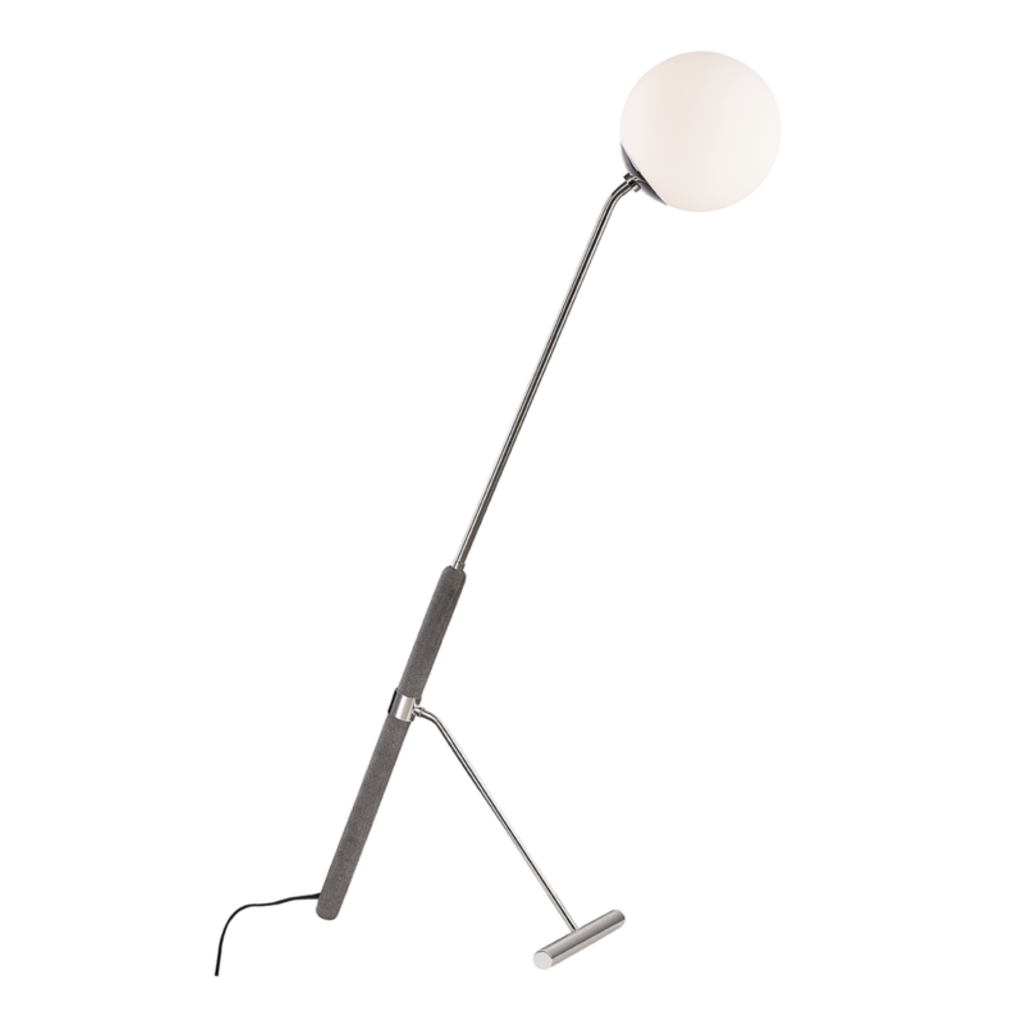 brielle 1 light floor lamp by mitzi hl289401 agb 2