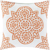 Hemma HM-004 Woven Pillow in Ivory & Burnt Orange by Surya