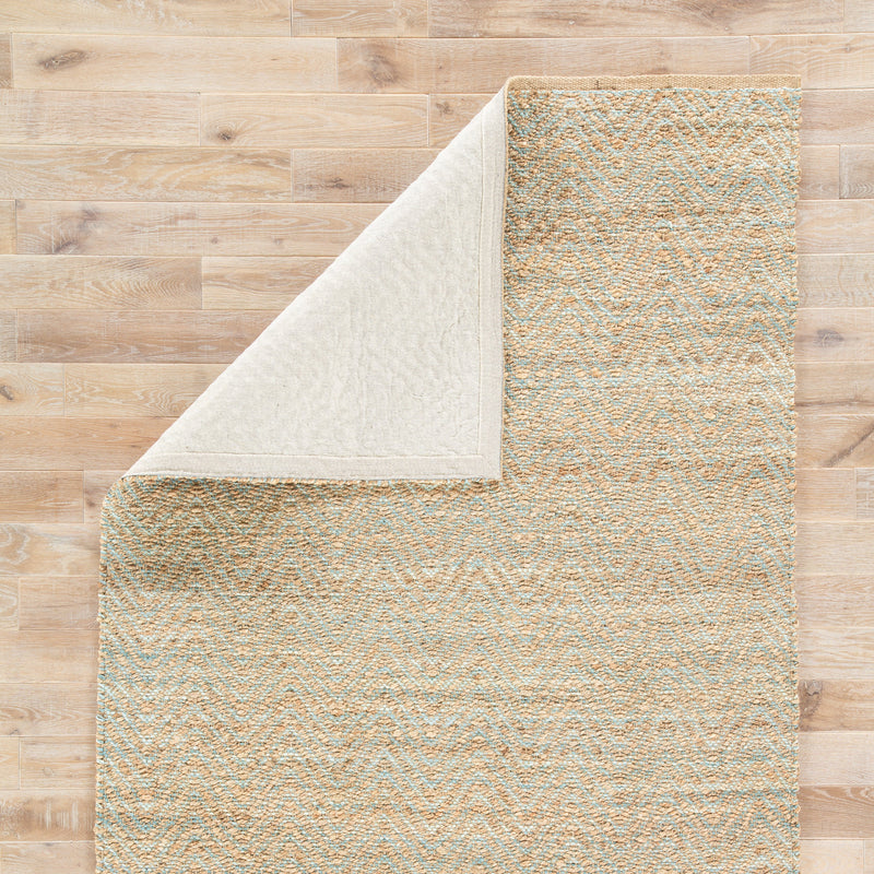 reap chevron rug in candied ginger frosty green design by jaipur 3