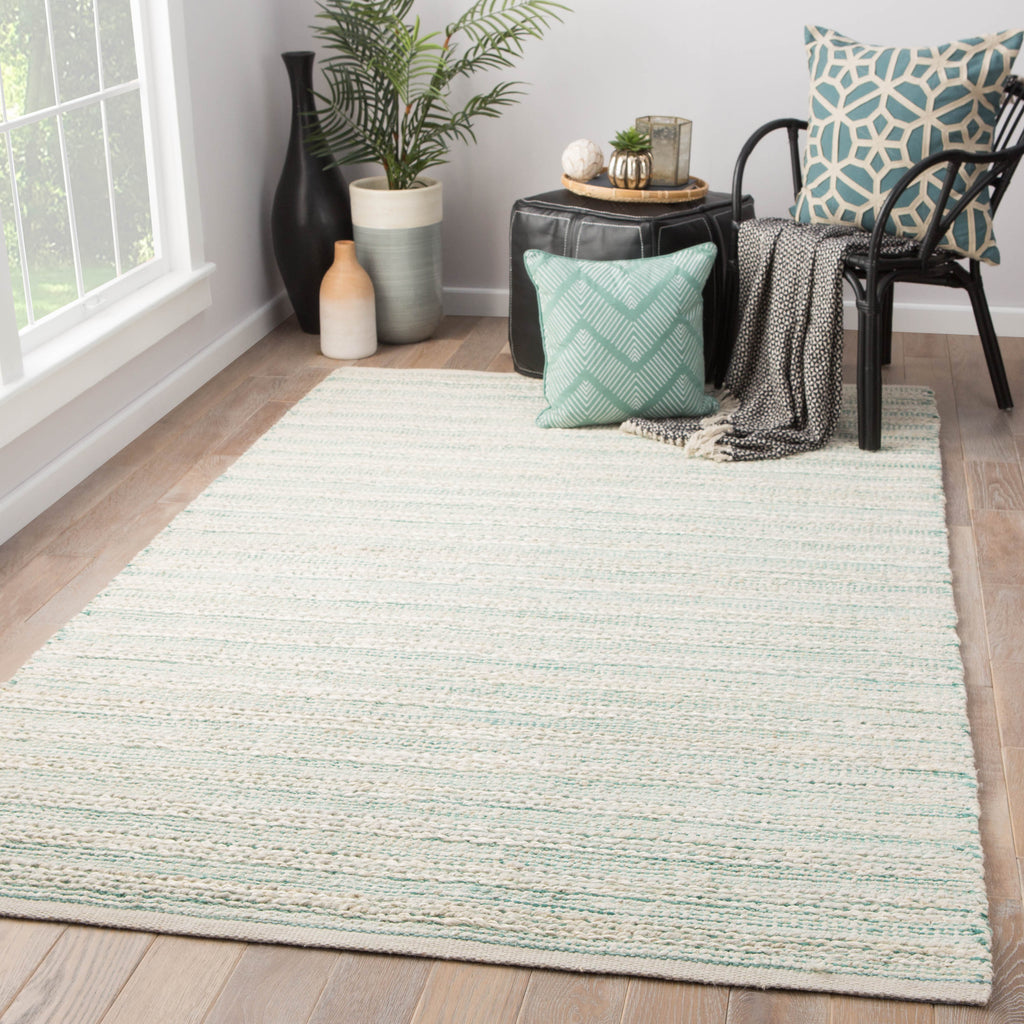 canterbury natural stripe white turquoise area rug by jaipur living 2