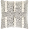 Harlow HRW-001 Hand Woven Pillow in Beige & Black by Surya