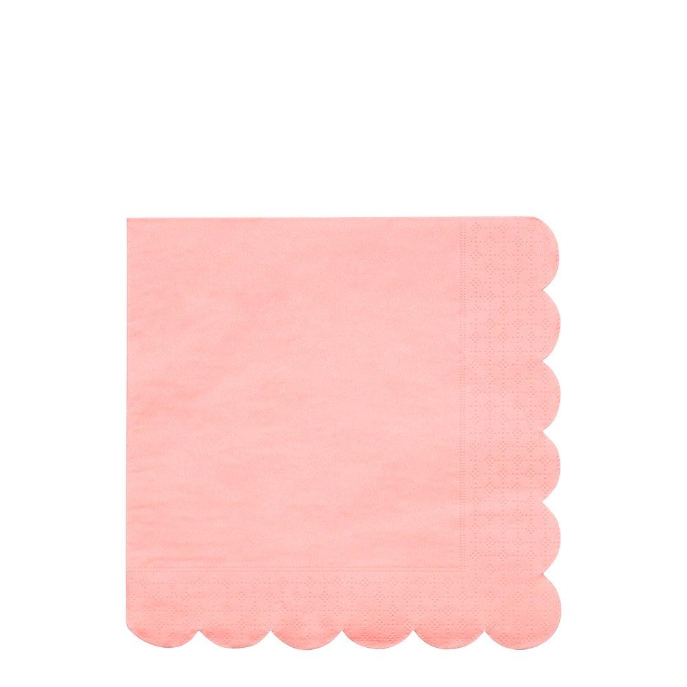 Neon Coral Large Napkins