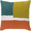 Harvey HV-004 Woven Pillow in Bright Orange & Lime by Surya