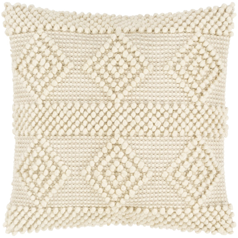 Hygge HYG-003 Hand Woven Pillow in Ivory by Surya
