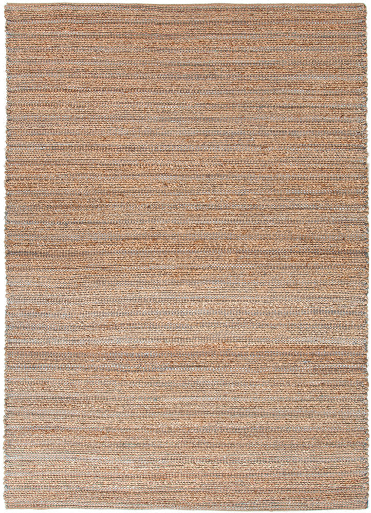 Himalaya Collection Jute and Cotton Area Rug in Hockney Blue by Jaipur