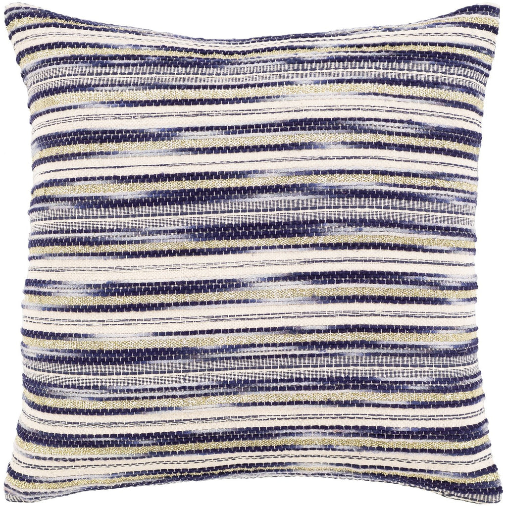 Ibiza IBZ-004 Woven Pillow in Violet & Beige by Surya