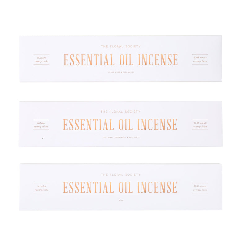 Essential Oil Incense in Various Scents