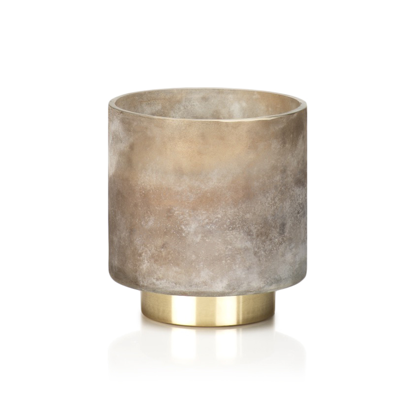 Cortina Scented Candle Jar in Taupe