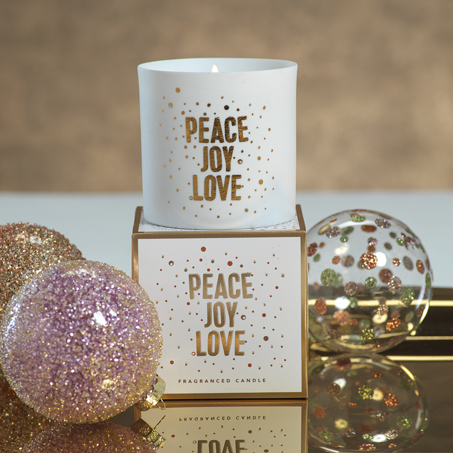 ag porcelain scented candle jar peace joy love ig 2466 2