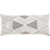 Izie IZI-002 Hand Woven Lumbar Pillow in Cream & Black by Surya