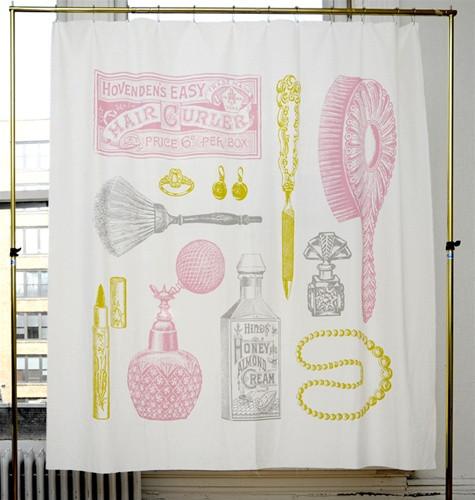 Powder Room Shower Curtain design by Izola