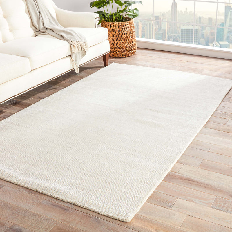 kelle solid rug in blanc de blanc sandshell design by jaipur 5
