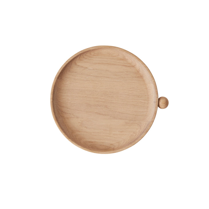 inka wood tray round small nature by oyoy l300217 1