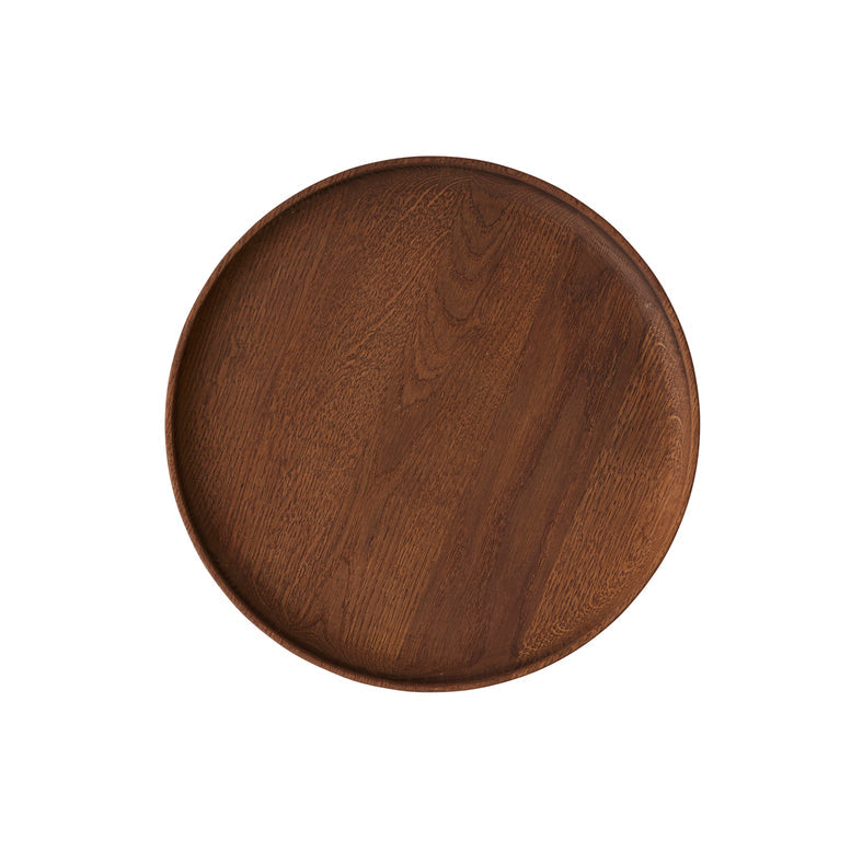 inka wood tray round large dark by oyoy l300223 1