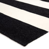 Remora Indoor/ Outdoor Stripe Black & Ivory Area Rug