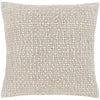 Leif LIF-004 Woven Pillow in Ivory & Medium Gray by Surya