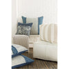 Lola LL-008 Woven Pillow in Pale Blue & Cream by Surya