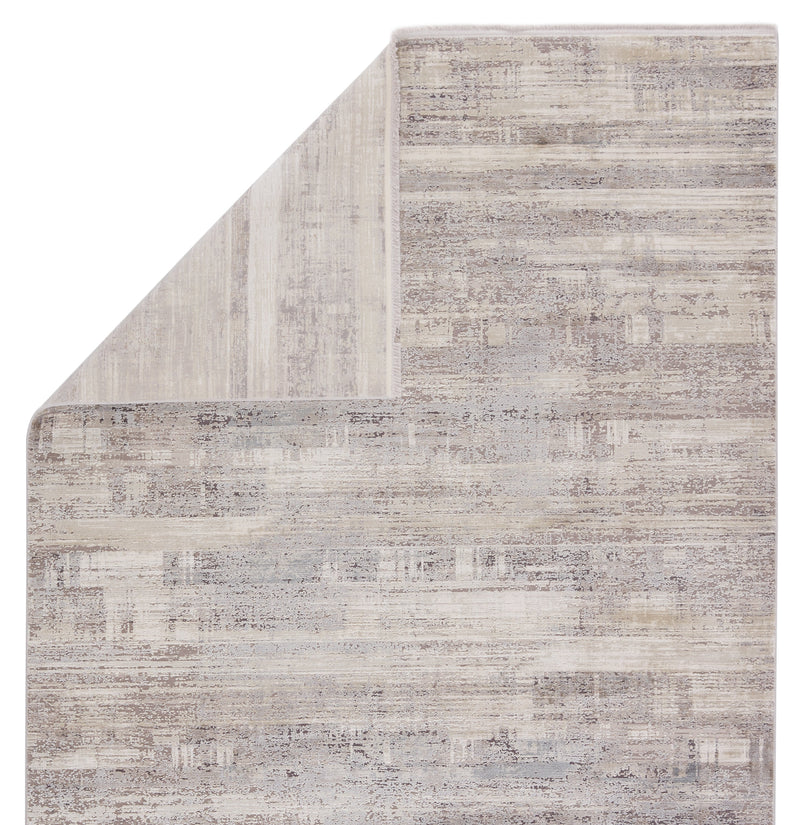 Leverett Abstract Rug in Gray & White