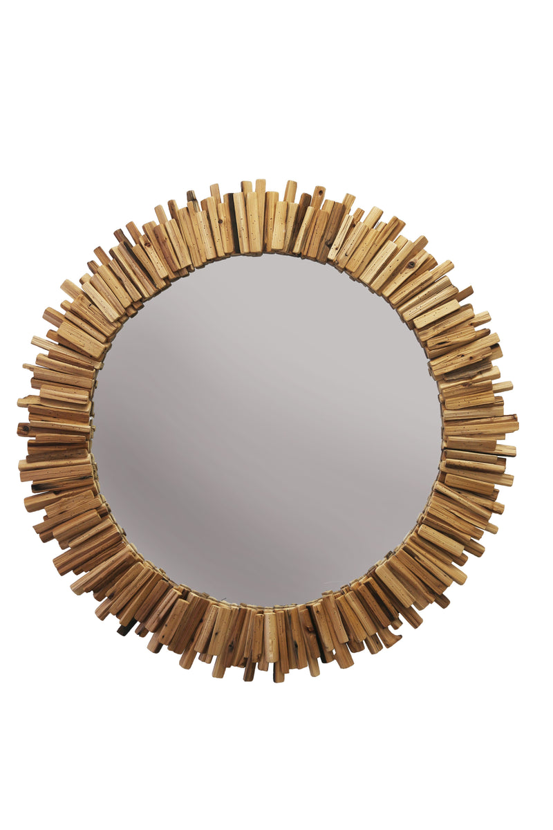Driftwood Round Mirror **MUST SHIP COMMON CARRIER**