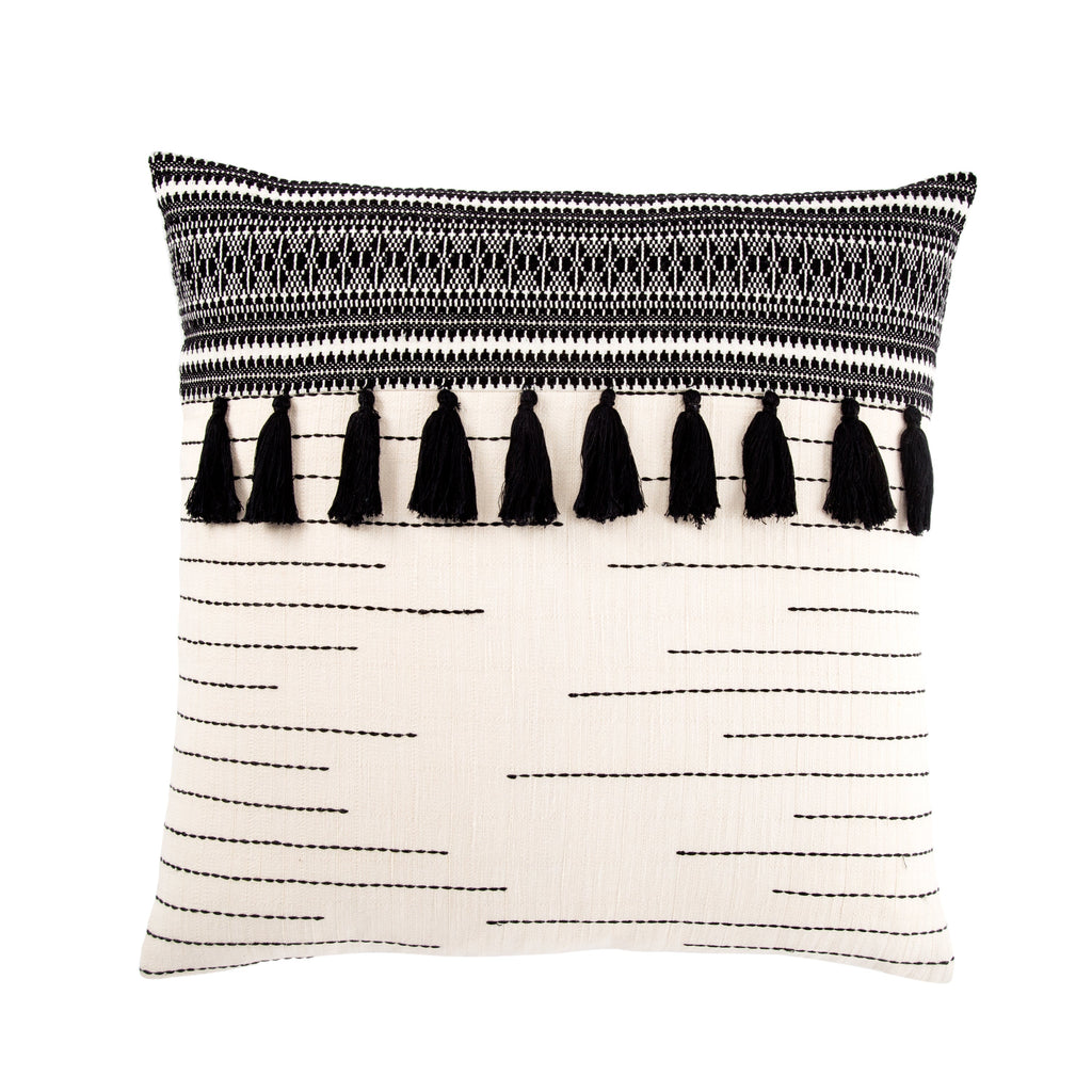 Palace Tribal Black & Ivory Pillow design by Jaipur Living