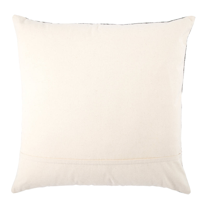 Scandi Solid Dark Gray & White Pillow design by Jaipur Living