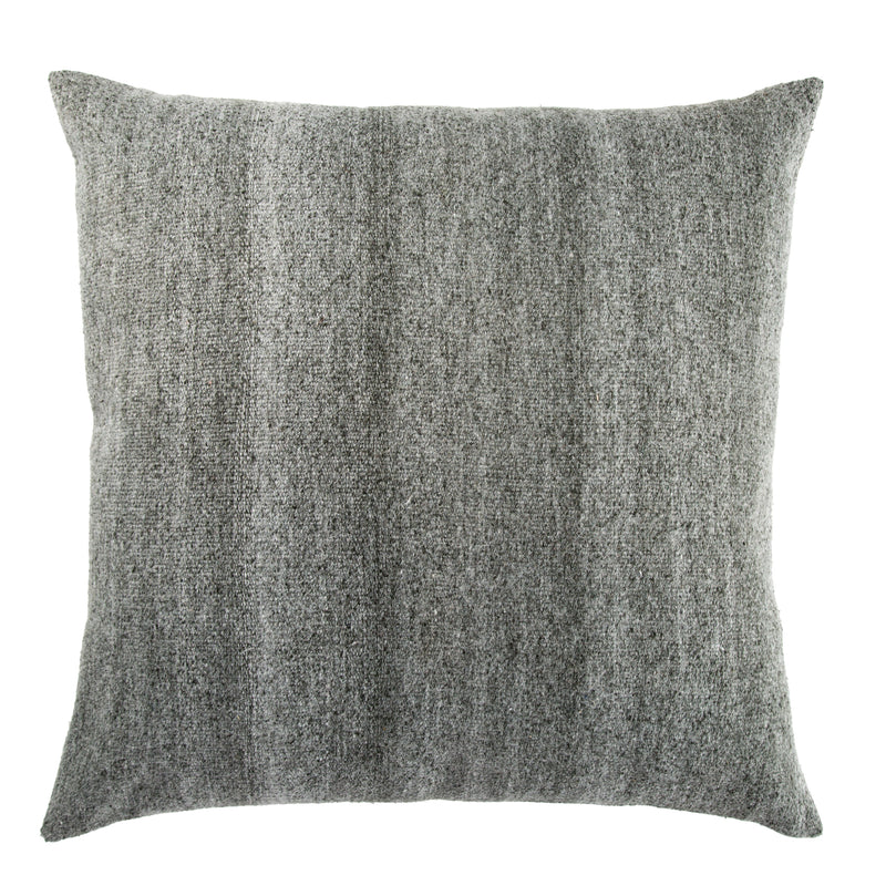 Scandi Solid Dark Gray & White Pillow design by Jaipur Living
