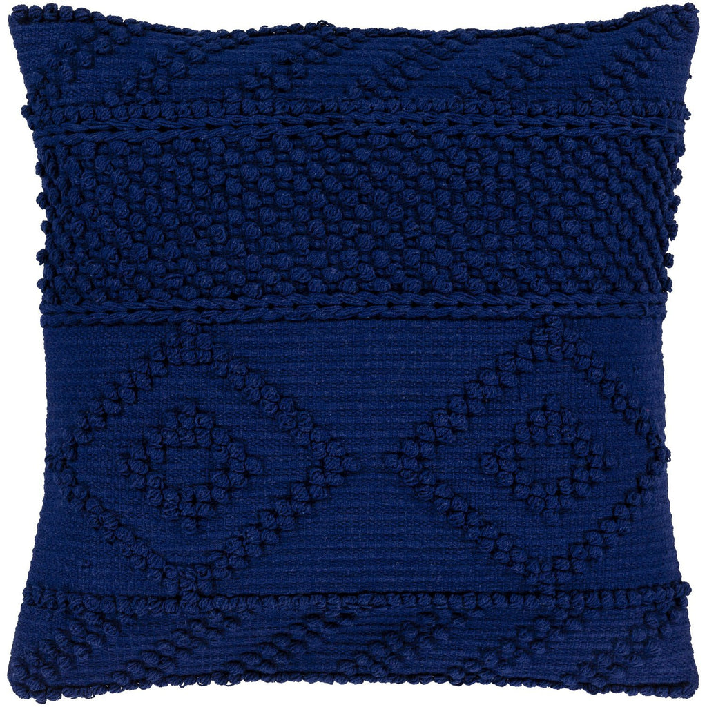 Merdo MDO-002 Hand Woven Pillow in Navy by Surya