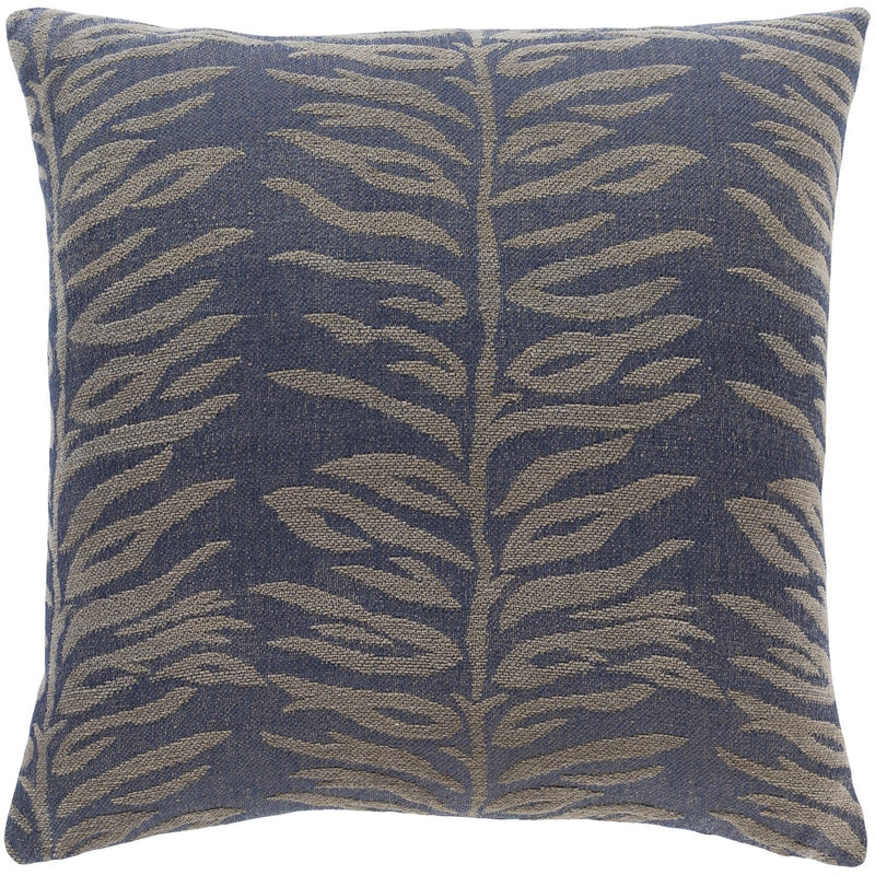 Madagascar MGS-002 Woven Pillow in Navy & Taupe by Surya