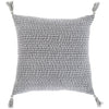 Madagascar MGS-003 Woven Pillow in Medium Gray by Surya