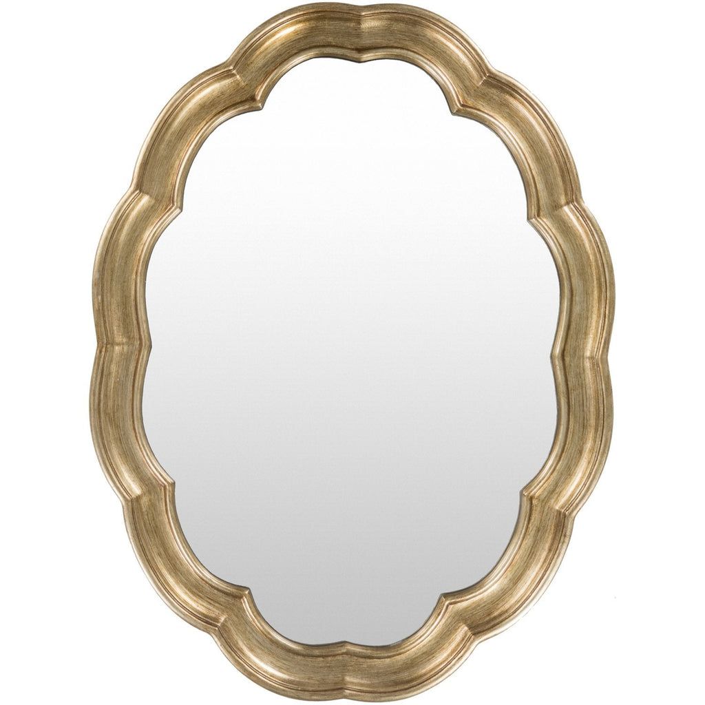 Milburn MLB-6051 Oval Mirror in Gold by Surya